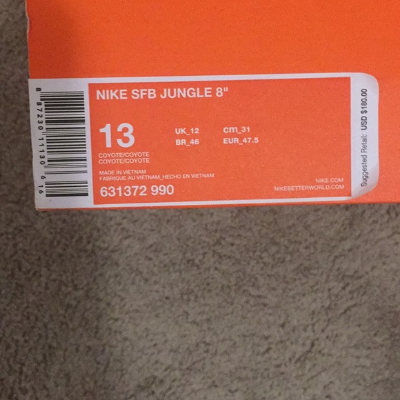 (New) Nike SFB Jungle 8 Inch Brown Leather Boots. - Picture 5 of 6